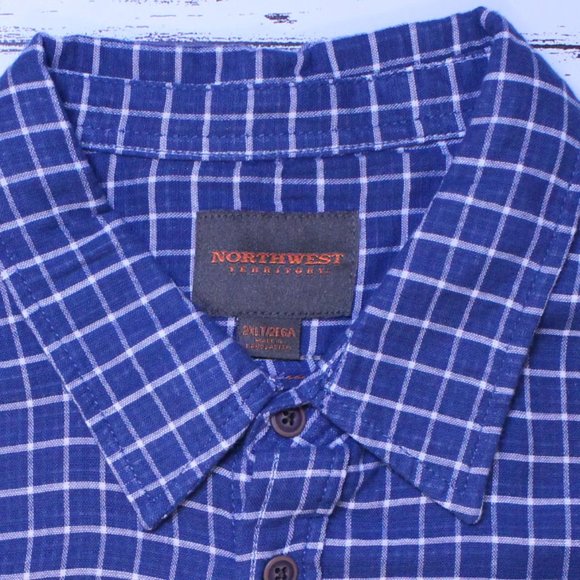 Northwest Territory Blue Checkered Shirt 2XLT - Picture 4 of 10